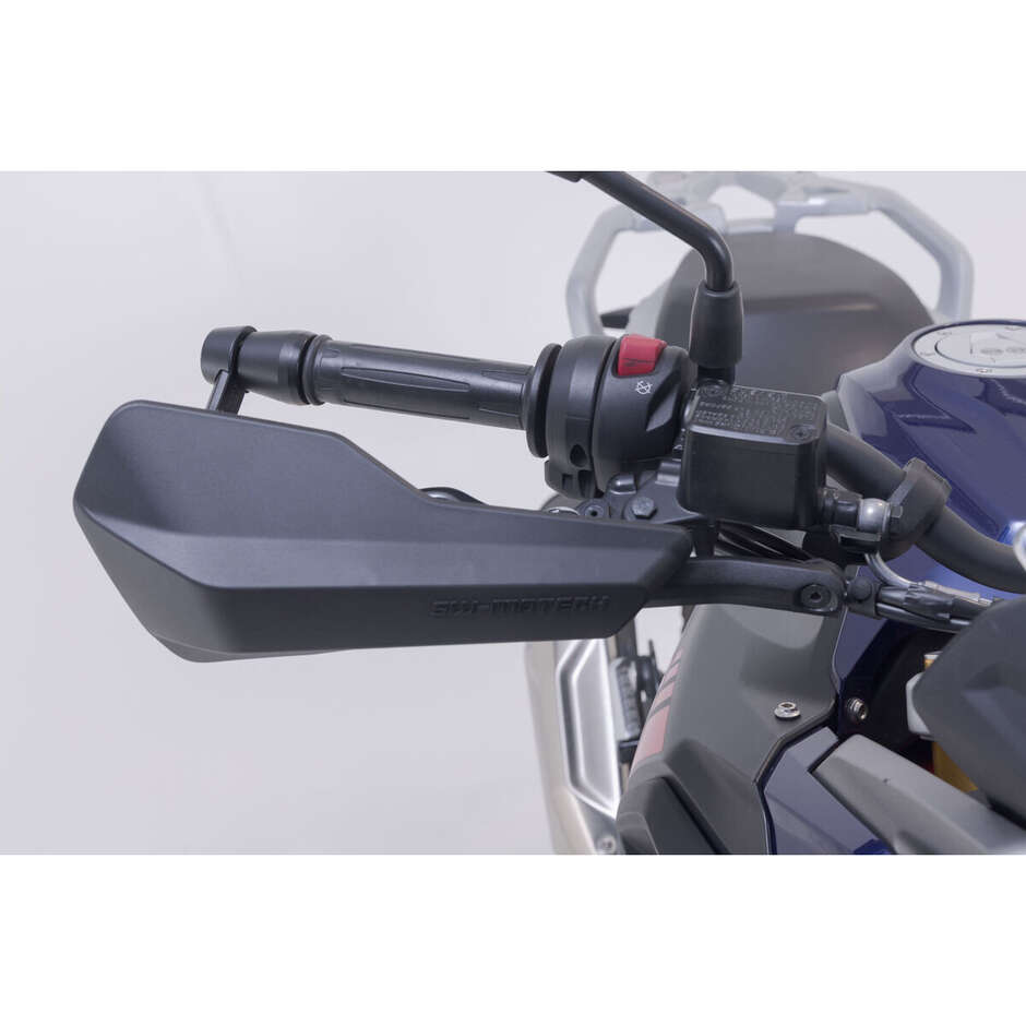 Kit de protège-mains sport noir SW-Motech HDG.00.220.22100/B pour BMW G 310 GS (2016-2017) ; Honda XL750 Transalp (2022-) ; Ducati DesertX/Rally ; CFMoto 800MT-X